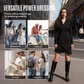 💞Rochie mini blazer cu pliuri și nasturi în față💃