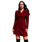 💞Rochie mini blazer cu pliuri și nasturi în față💃