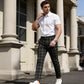 🔥Pantaloni slim fit cu carouri pentru bărbați👖