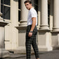 🔥Pantaloni slim fit cu carouri pentru bărbați👖