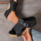 ✨【EU36-43】🔥Sandale cu platformă și vârf decupat pentru femei👡