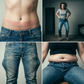 💝Reducere de 40%👖Blugi retro pentru femei, croiți drept, cu talie joasă
