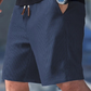 🩳Pantaloni scurți casual pentru bărbați, din tricot waffle, cu șnur