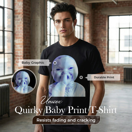 Tricou unisex cu imprimeu Quirky Baby