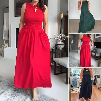 🌹Rochie maxi elegantă de damă cu decolteu ascuțit