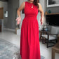 🌹Rochie maxi elegantă de damă cu decolteu ascuțit