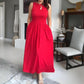 🌹Rochie maxi elegantă de damă cu decolteu ascuțit