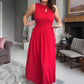 🌹Rochie maxi elegantă de damă cu decolteu ascuțit
