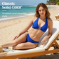 👙Costum de baie bikini cu guler halter pentru femei