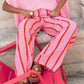 🌸Pantaloni casual cu dungi și croi larg pentru femei
