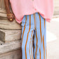 🌸Pantaloni casual cu dungi și croi larg pentru femei