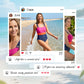 🏖️Costum de baie întreg pentru femei, cu blocuri de culori