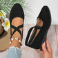 Pantofi eleganți cu talpă joasă, curea elastică și culoare solidă🥿