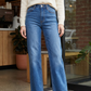 👖Blugi pentru femei cu talie înaltă și picior drept elastic