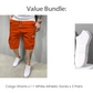 🩳Pantaloni scurți casual pentru bărbați, cu șnur în talie