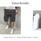 🩳Pantaloni scurți casual pentru bărbați, cu șnur în talie