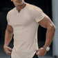 👕 REDUCERE DE 40% TIMP LIMITAT! 💪 Tricou sport casual pentru bărbați, cu guler în V, uni – Potrivit slim, elastic premium, stil modern ✨