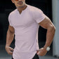 👕 REDUCERE DE 40% TIMP LIMITAT! 💪 Tricou sport casual pentru bărbați, cu guler în V, uni – Potrivit slim, elastic premium, stil modern ✨