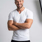👕 REDUCERE DE 40% TIMP LIMITAT! 💪 Tricou sport casual pentru bărbați, cu guler în V, uni – Potrivit slim, elastic premium, stil modern ✨