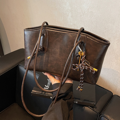 👜 50% REDUCERE ACUM! ✨ Geantă de umăr vintage din piele PU pentru femei – Design elegant, spațioasă și perfectă pentru uz zilnic 🌸