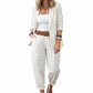 Set 2 piese de blazer și pantaloni casual damă