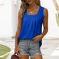 👚 REDUCERE DE 60%! 🌸 Tricou fără mâneci cu guler pătrat – Material moale, croială la modă și versatilă ✨