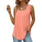 👚 REDUCERE DE 60%! 🌸 Tricou fără mâneci cu guler pătrat – Material moale, croială la modă și versatilă ✨