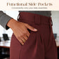 👖【S-5XL】🔥2026 Set pantaloni plus size nou sosit🎉Pantaloni de costum cu talie înaltă și picior larg pentru femei