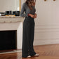 👖【S-5XL】🔥2026 Set pantaloni plus size nou sosit🎉Pantaloni de costum cu talie înaltă și picior larg pentru femei