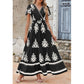 👗Rochie Maxi Boho cu Decolteu în V, Casual pentru Femei