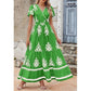 👗Rochie Maxi Boho cu Decolteu în V, Casual pentru Femei