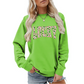 Hanorac cu imprimeu Lucky Shamrock pentru femei