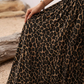 💖50% REDUCERE!🌸Fustă lungă cu talie înaltă și imprimeu leopard