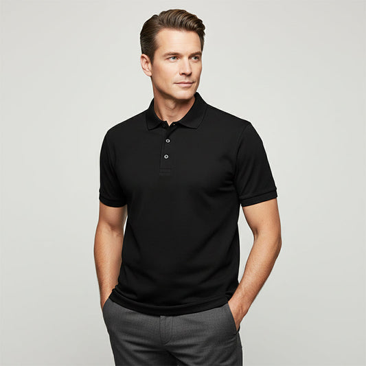 👔Tricou bărbătesc cu guler și mânecă scurtă, cu uscare rapidă