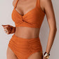 📢📢REDUCERE DE 50%!! 🏖️S-3XL👙Set de bikini cu bretele subțiri, din două piese