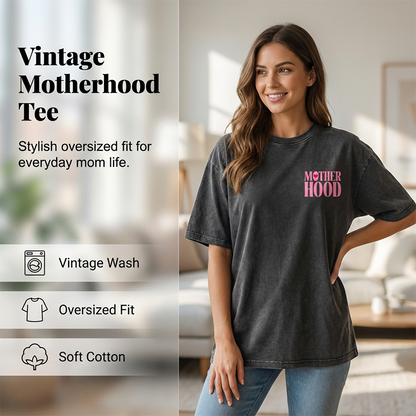 👚Tricou din bumbac cu croială lejeră și spălare vintage