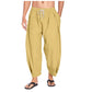 Pantaloni casual pentru bărbați, cu croială largă și șnur