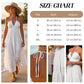 Rochie maxi cu gât halter, fără spate și în straturi