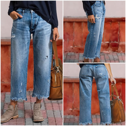 👖 Pantaloni scurți din denim cu croi drept