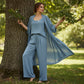 Set elegant de 3 piese pentru acasă, cu croială lejeră, pentru femei