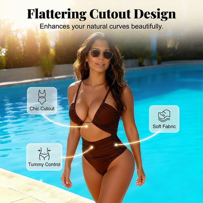 Costume de baie pentru femei, cu talie înaltă și efect de modelare a siluetei🩱