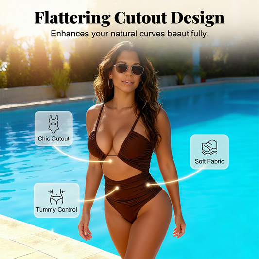 Costume de baie pentru femei, cu talie înaltă și efect de modelare a siluetei🩱