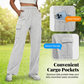🔥😎Pantaloni cargo pentru femei, cu talie înaltă și croi larg