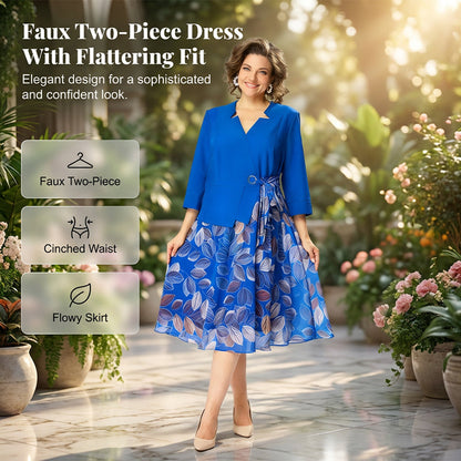✨💃Rochie de damă la modă în culori contrastante