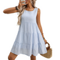 💖ULTIMA ZI DE REDUCERI – 50% REDUCERE💖Rochie casual fără mâneci, în carouri, cu croi în A, pentru femei