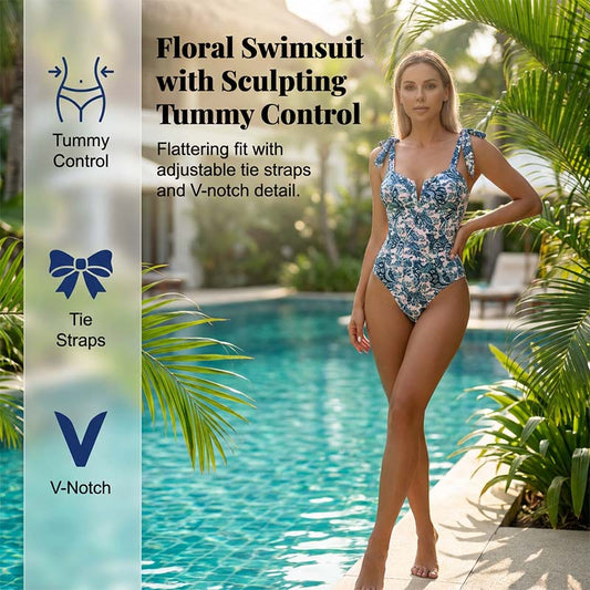 👙 Costum de baie dintr-o singură piesă pentru femei, cu imprimeu – La modă, care modelează silueta și confortabil 🌺🌊