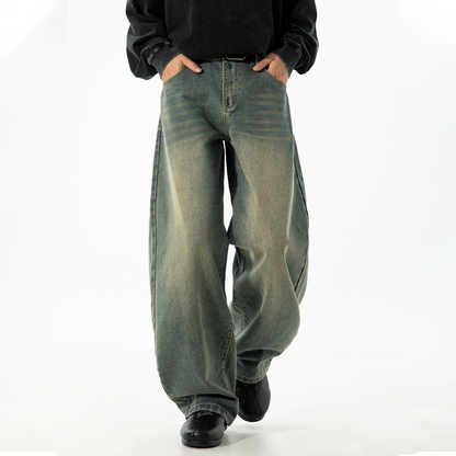 👖 50% REDUCERE 🌊 | Blugi pentru bărbați – Croială largă și spălare decolorată