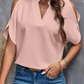 💥😍Bluză pentru femei cu decolteu în V, umeri decupați și mâneci fluturate👕