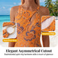 🏖️Costum de baie întreg pentru femei, cu imprimeu Paisley și decolteu halter🩱