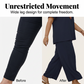 Set pentru femei compus din un top casual cu mâneci scurte și pantaloni cu croi larg